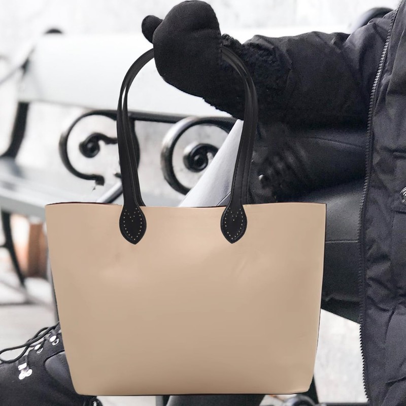 Healifty Black Satchel Purse Brown Purse Brown Wallet 2pcs Leather