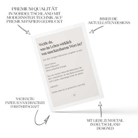 FORYOU24 - Premium Grusskarte Danke sagen, Geschenk beste Freundin, Geschenk für den Lieblingsmenschen, Herzensmenschen danke sagen, Freundschaftskarte DIN A6