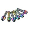 Dingtai 1pcs M6X35m Titanium Bike Headset Bolts and 6pcs M5x16