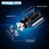 E-SHIDAI Solar Flashlight，Solar Powered Flashlight for Multi Function 8000 Lumens