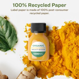 Avery EcoFriendly Matte White Recycled Round Labels, 1" Diameter, Print-to-The-Edge, Matte White Labels, Permanent Label Adhesive, Laser/Inkjet, 480 Printable Labels