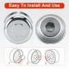 2PCS 4.88" Push Through Center Caps for Trailer Truck RV