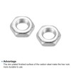 PATIKIL 30pcs M7 x 1.0 Steel Hex Nuts Metric Thread