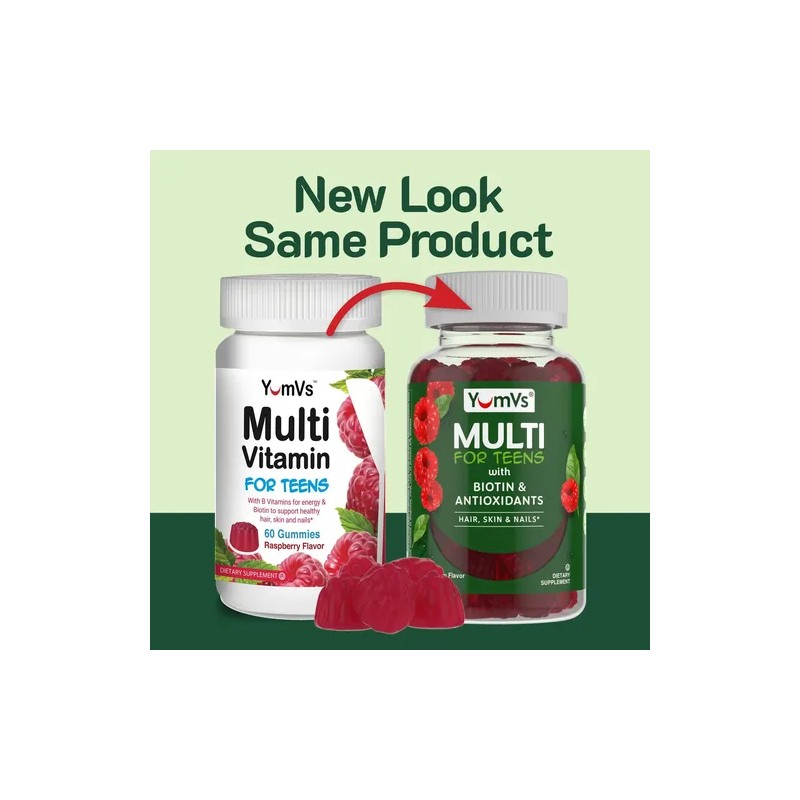 Yum-v's Multivitamínico Teens Con Biotina Y Antioxidantes 60