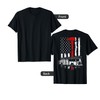 American Firefighter Fire Truck red Axe flag T-Shirt