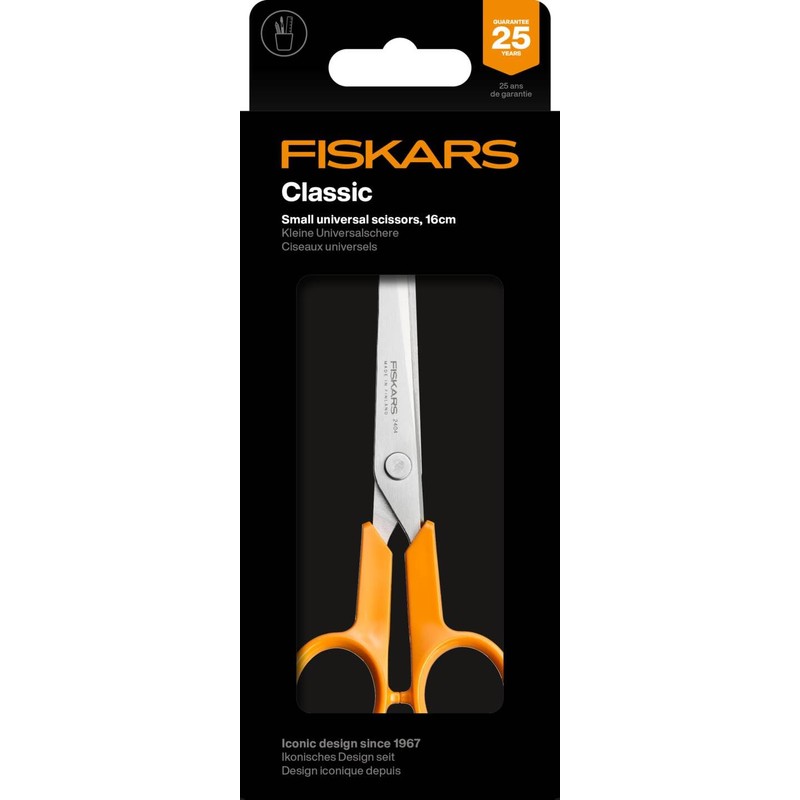 Fiskars Classic 1075054 Small Craft Universal Scissors, Right and Left-Handed,