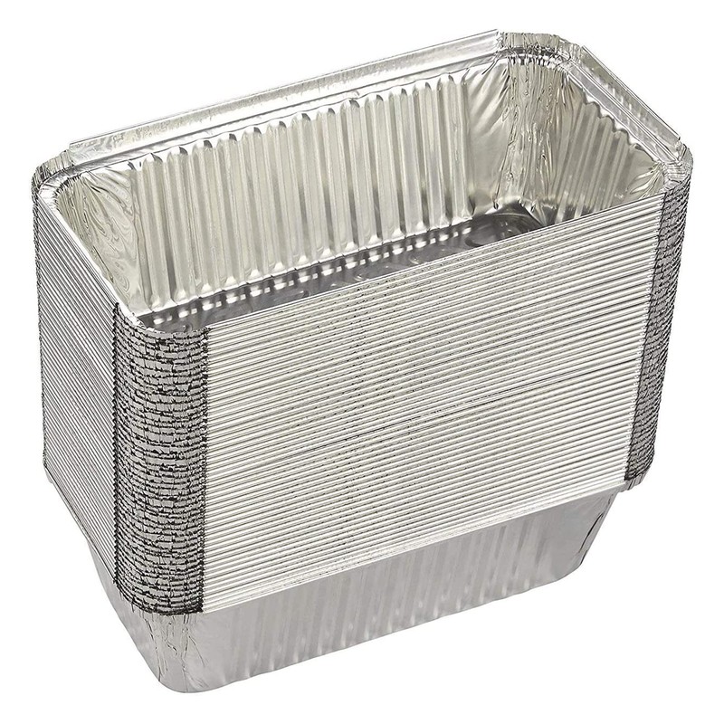 HOMESmith 10 Pack Aluminium Foil Trays with Lids Containers Strong