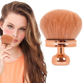 Extra Large Body Makeup Brush for Face and Leg, Kabuki Brushs with Oval-shaped Brush Head, Self Tanning Brushs for Body Makeup, Bronzer, Suncreen Applicator (Rose Gold-1Pcs)