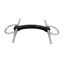 Equine Smile ES0112 Snaffle Bit with Flexible Rubber Bar Bit Thickness 19 mm (12.5 cm)