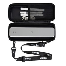 iDPRT MT610 Carrying Case PRT HPRT Portable Thermal Printer, MT610 Pro Electronics Organizer Travel Case for Printer & Accessories, Silver Bag & Strap ONLY