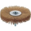 TRUSCO TB-6254 Wheel Brush with Shaft, φ3.9 inches (100 mm)