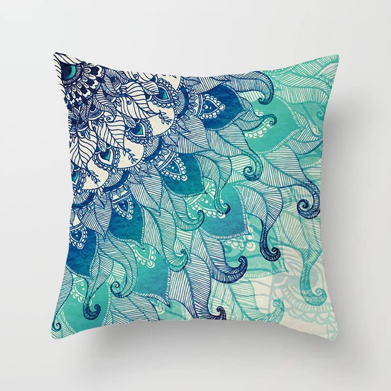 Set of 4 Luxton Boho Mandala Cushion Covers for Home