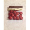 RECOLLECTIONS LARGE SIZE BRIGHT CANDY APPLE RED GLITTER DOTS ADHESIVE