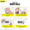 Broom Holder Wall Mounted, 4-Pack – Stainless Steel Mop and