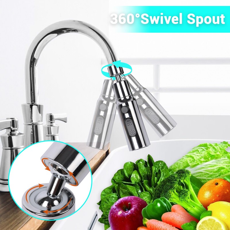 Tap Attachment Swivelling 22 mm, Swivel Tap Attachment Kitchen, Tap
