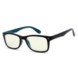 Eyekepper Computer Reading Glasses,UV Protection,Anti Glare,Anti-Reflective Computer Readers (Black Blue,+2.25)