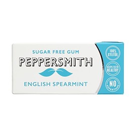 PEPPERSMITH Spearmint Sugar Free Gum 15g (Pack of 24)
