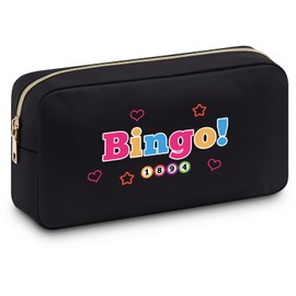 Bingo Lovers Gift Funny Bingo Gifts for Women Bingo Makeup Bag Bingo Gifts for Women Bingo Game Gifts Bingo Bag for Women Bingo Player Gift Bingo Christmas Birthday Graduation Gifts Cosmetic Pouch