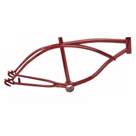 Alta 20" Bicycle Lowrider Bike Frame, Multiple Colors. (Red)