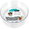 Kitchen Spaces Compact Lazy Susan Organizer, Fridge or Cabinet Turntable Shelf Storage for Kitchen and Pantry Items, Great for Spices or Condiments, Clear and Sturdy with Full Spin