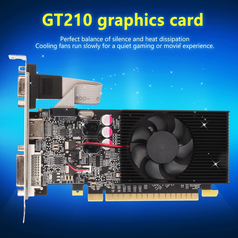 GT210 1G DDR3 64bit Graphics Card Support DVI VGA HD