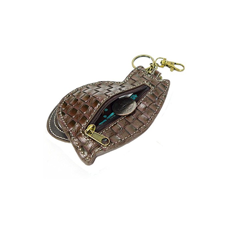 Chala Lazzy Cat Key Fob Coin Purse, Cat Lover Gift