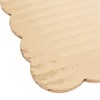 Gold Cake Board - Scalloped Edge Rectangle Quarter Sheet 14"