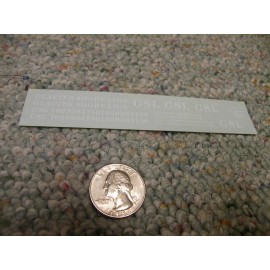 na Herald King decals HO Glacier Short Line GSL white ZZ164