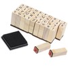 Operitacx 160 Pcs Alphanumeric Stamp Alphabet Stamps Scrapbooking Journal Stamps