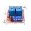 [2-Pack] DC 12V Relay Module 2-Channel Relay Switch with Optocoupler