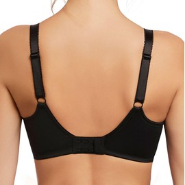 Fantasie Women's Fusion Underwire Side Support Bra Full Coverage, Sheer, Black, 34DD