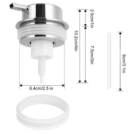 Foam Soap Dispenser Pump 2pcsHead Replacement Spare Plastic Pump Bathroom Countertop