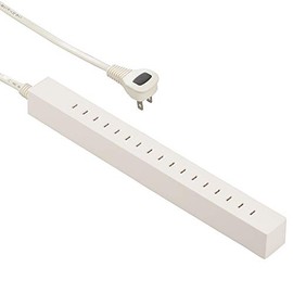 Free-to-Plug Slim Tap 8.5 Outlets 1.5m HS-T8515L-W 00-5056 OHM Ohm Electric