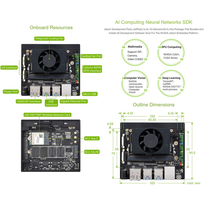 Waveshare NX Development Board Based On Jetson Xavier NX Alternative