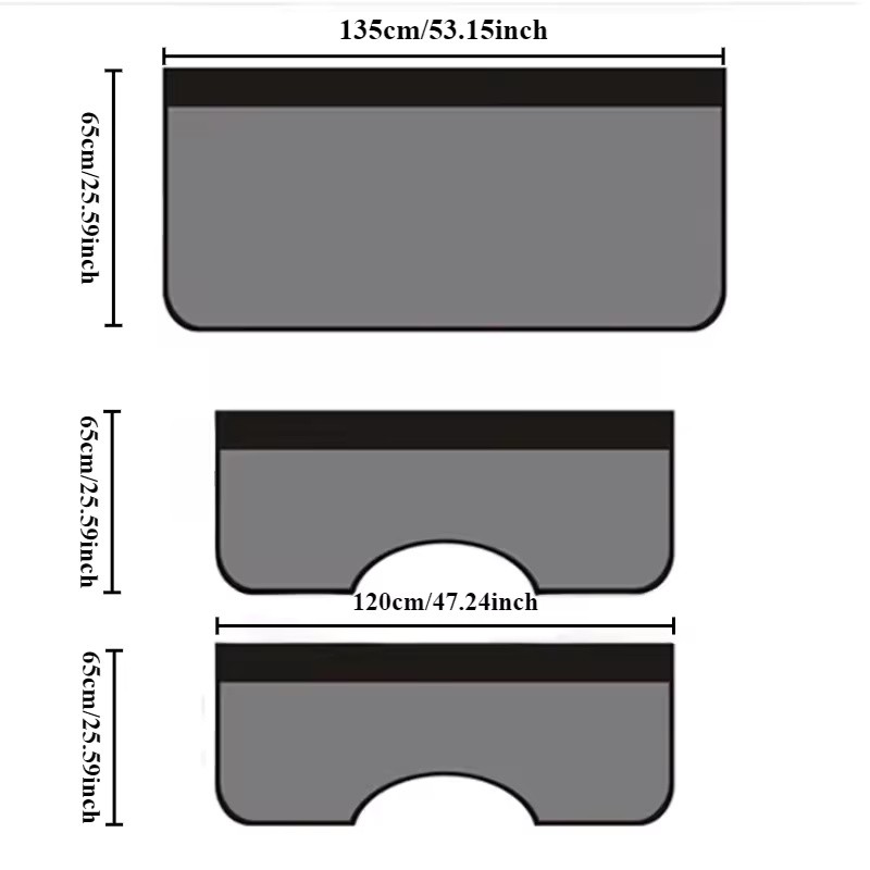 3-Piece Magnetic PU Leather Car Fender Cover Set for Auto