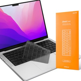 GhostCover Original Premium Ultra Thin Keyboard Cover Protector, Compatible with 2021-2026 MacBook Pro 14"/16" M1-M5 Pro/Max, 2022-2026 M2-M5 MacBook Air 13"/15", US ANSI Layout, Translucent