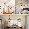 4 Light Chandelier, Industrial Ceiling Light Black Lantern Light Fixtures