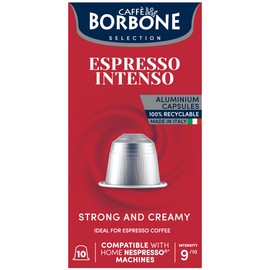 Caffe Borbone Aluminum Coffee Pods Compatible with Nespresso Original Machines, Espresso Intenso, Medium Roast, Strong and Creamy, Genuine Italian Coffee - NOT compatible with Vertuo - 50 Count