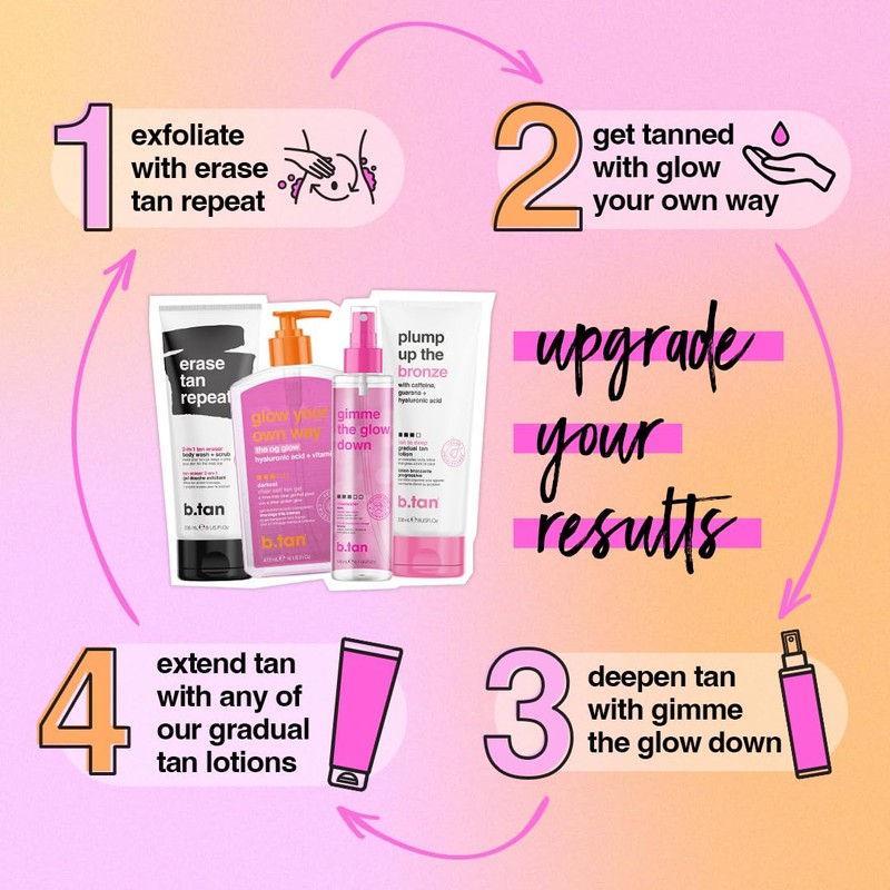 b.tan Clear Self Tan Gel | Glow Your Own Way