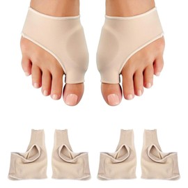 4 Pieces Bunion Corrector Bunion Brace Hallux Valgus Band Metatarsal Pads for Men and Women
