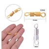 Heatunk 100pcs Barrel Screw Clasps: Copper Twist Fasteners for Jewelry