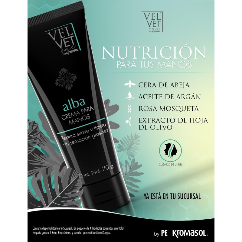 Crema para manos Alba byKromasol