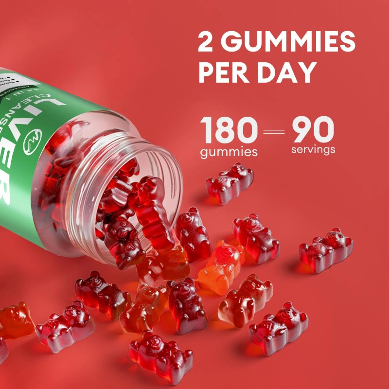 2Packs Liver Cleanse Detox & Repair Gummies, Sugar Free Liver