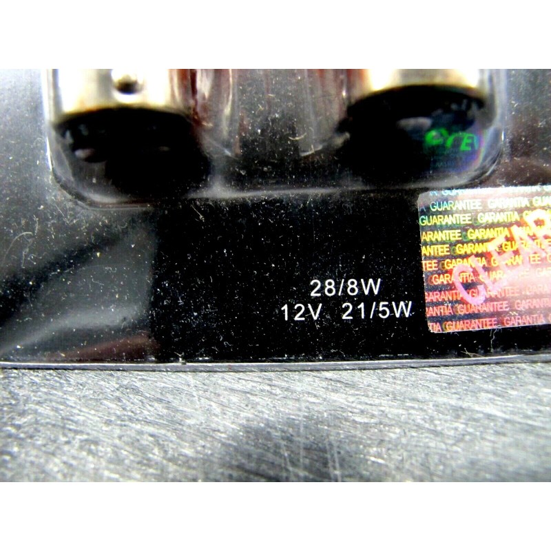 CLEAR ALTERNATIVES, 1156A SINGLE CONTACT 12V 27W AMBER 2 BULBS