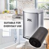 SKIR'CO (50 Stück) Müllsäcke 35 Liter, schwarz Müllsäcke 50 x