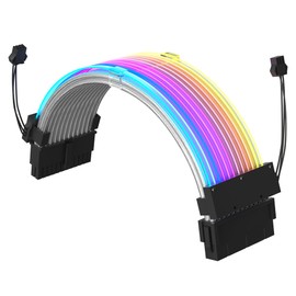 Redragon 24 Pin ATX ARGB Power Supply Extension Cable for Motherboards