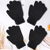 Hicdaw 4 Pairs Women Winter Gloves Warm Fleece Lined Knit
