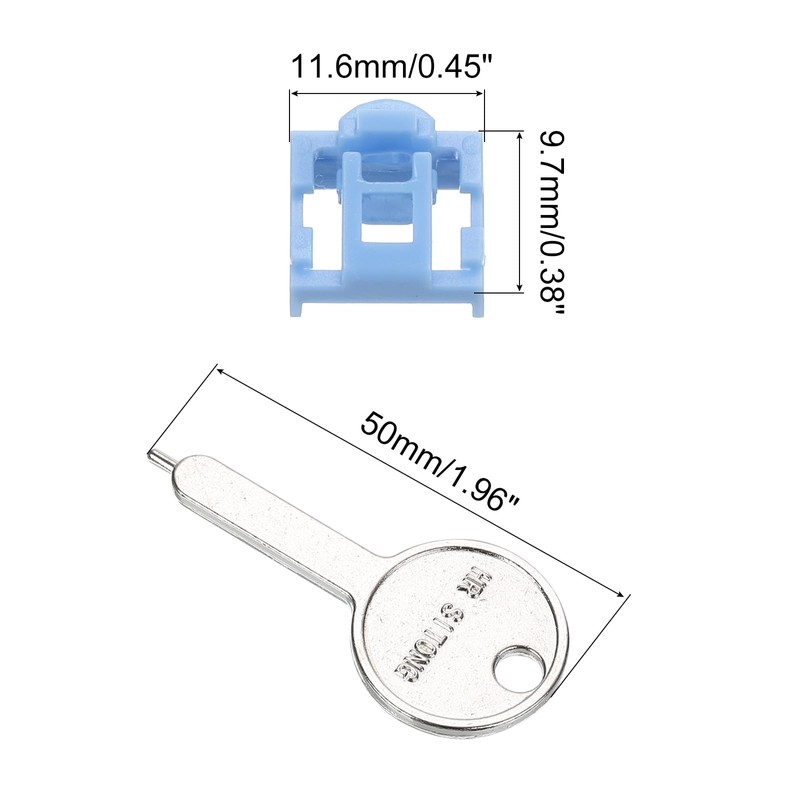 sourcing map 10pcs Port Blocker Locking RJ45 Port/Dust PC Blocker
