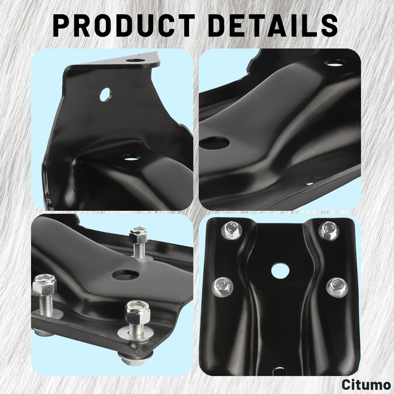 722032 Rear Leaf Spring Bracket Kit Compatible With 1999-2015 Silverado
