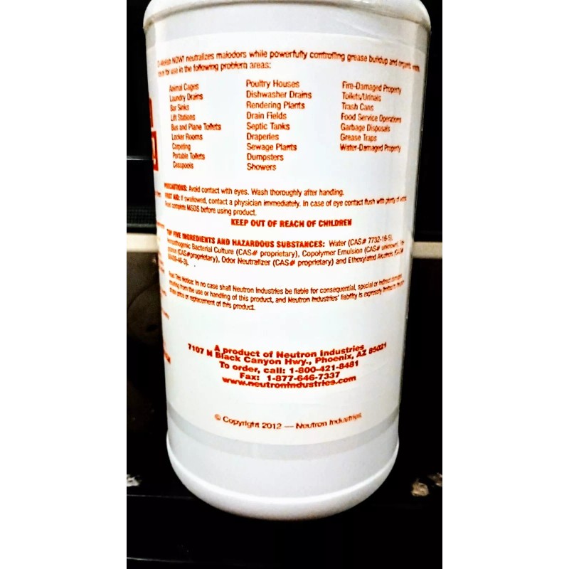 D-molish Neutron Industries Enzymatic Digester & Deodorizer - Fresh Orange